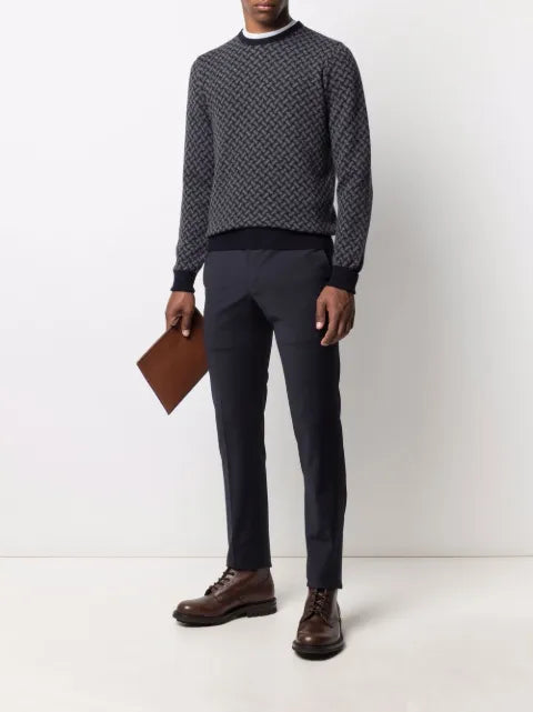 Drumohr pattern-jacquard knit jumper
