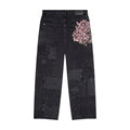 "blossom v2" patchwork Denim black
