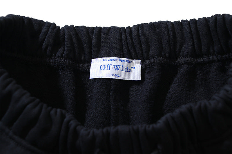 OFF-WHITE "Camo Arrow" Military Fill Cotton Sweatshorts