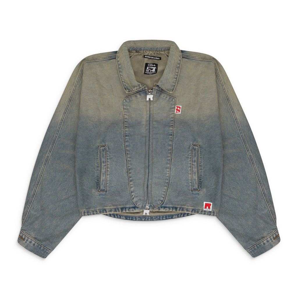 BLUE FATHERS GARDEN TRUCKER JACKET