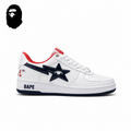 BAPE STA Low-Top Sneakers - White/Black/Red
