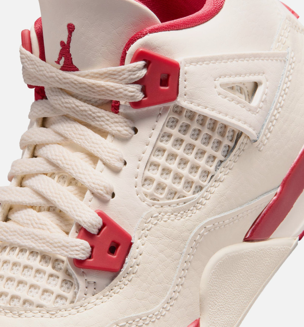 Air Jordan 4 Retro Valentine's Day Preschool – Pale Ivory/Sierra Red/Tough Red
