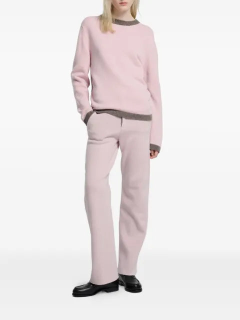 Barrie round-neck cashmere knit