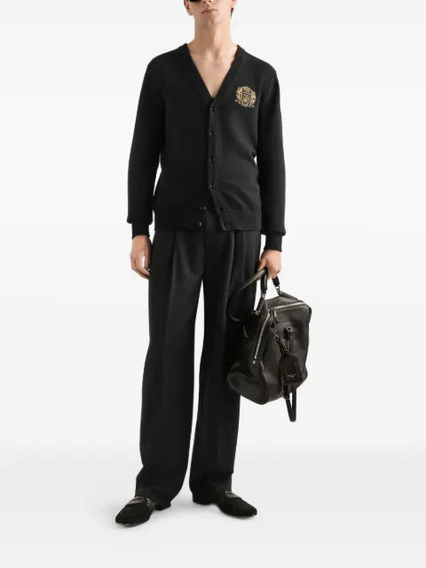 Dolce & Gabbana logo-appliqué buttoned cardigan