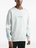 PUMA crewneck sleeve panelled T-shirt