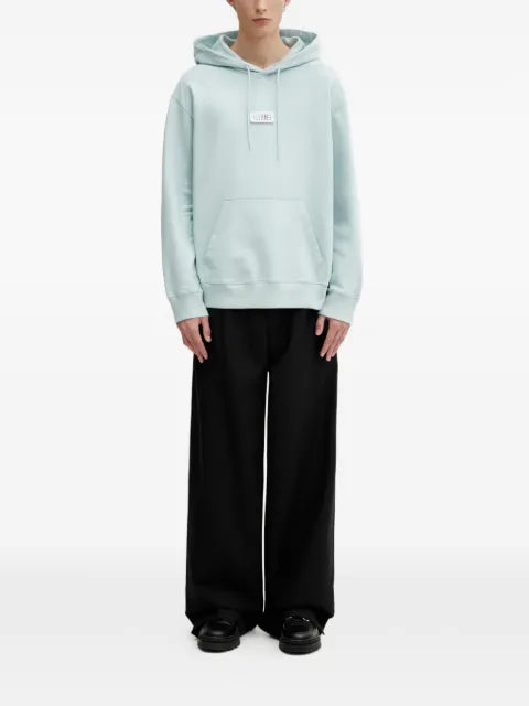 MM6 Maison Margiela logo-patch hoodie