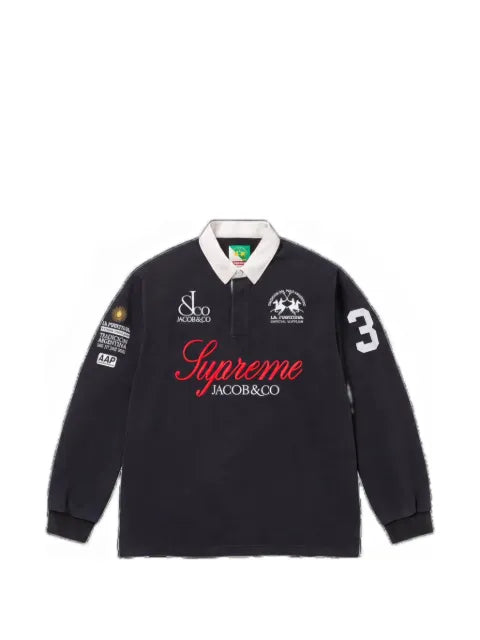 Supreme x La Martina logo-print polo shirt