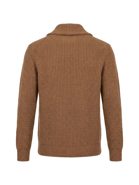 Drumohr shawl-collar ribbed cardigan