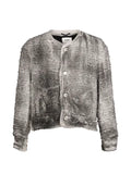 Doublet distressed-effect bouclé jacket