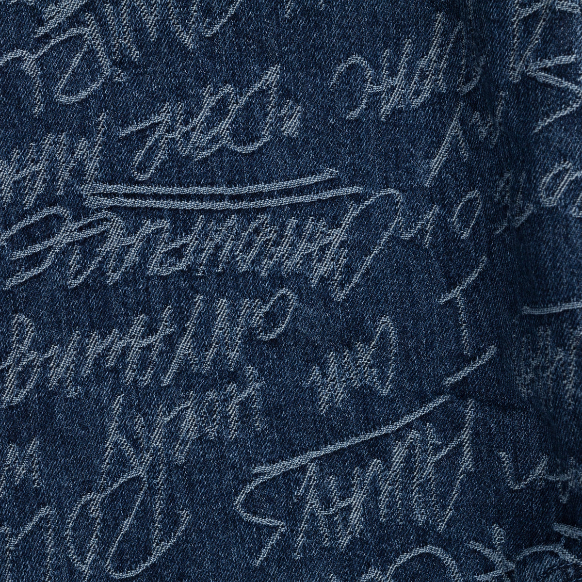 Blue Graffiti Straight Leg Jeans