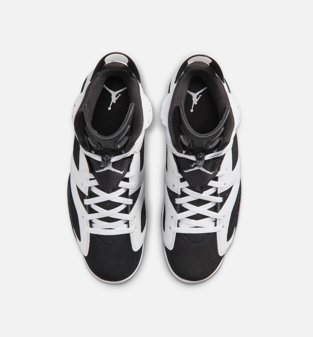 Air Jordan 6 Retro Black and White Men's Lifestyle Shoes - Black/White
