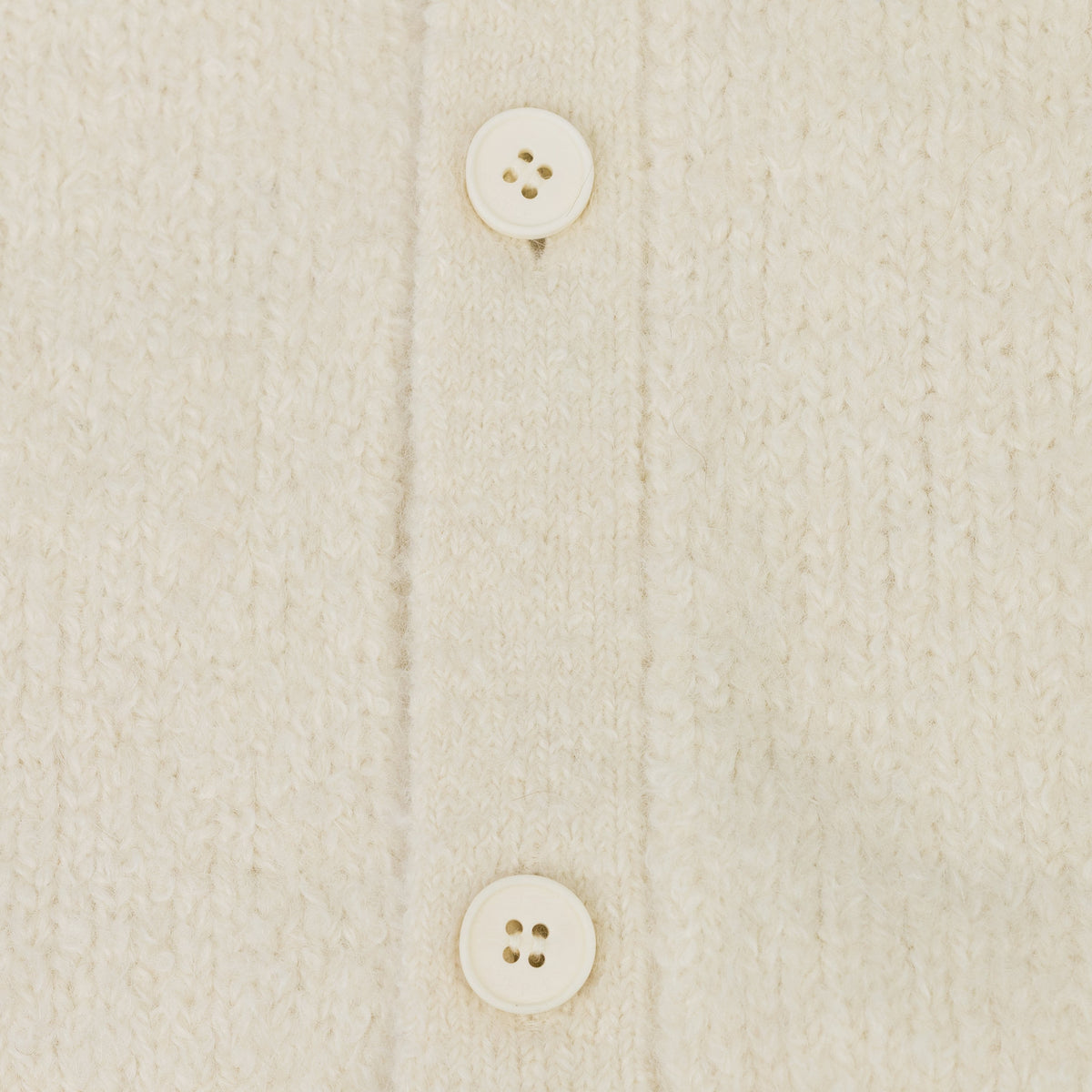 White Intarsia Knit Logo Cardigan