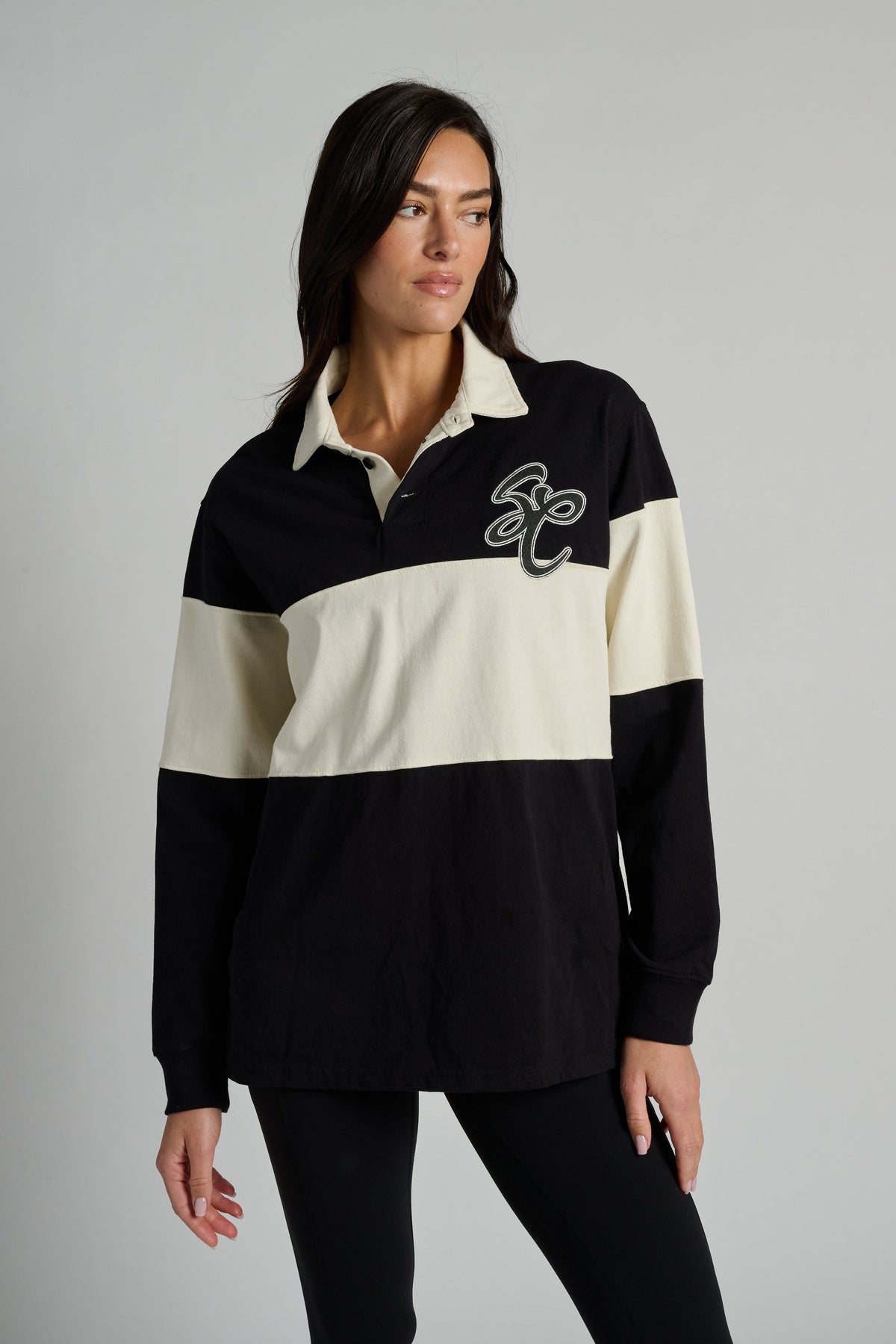 Charlie Long Sleeve Rugby Polo