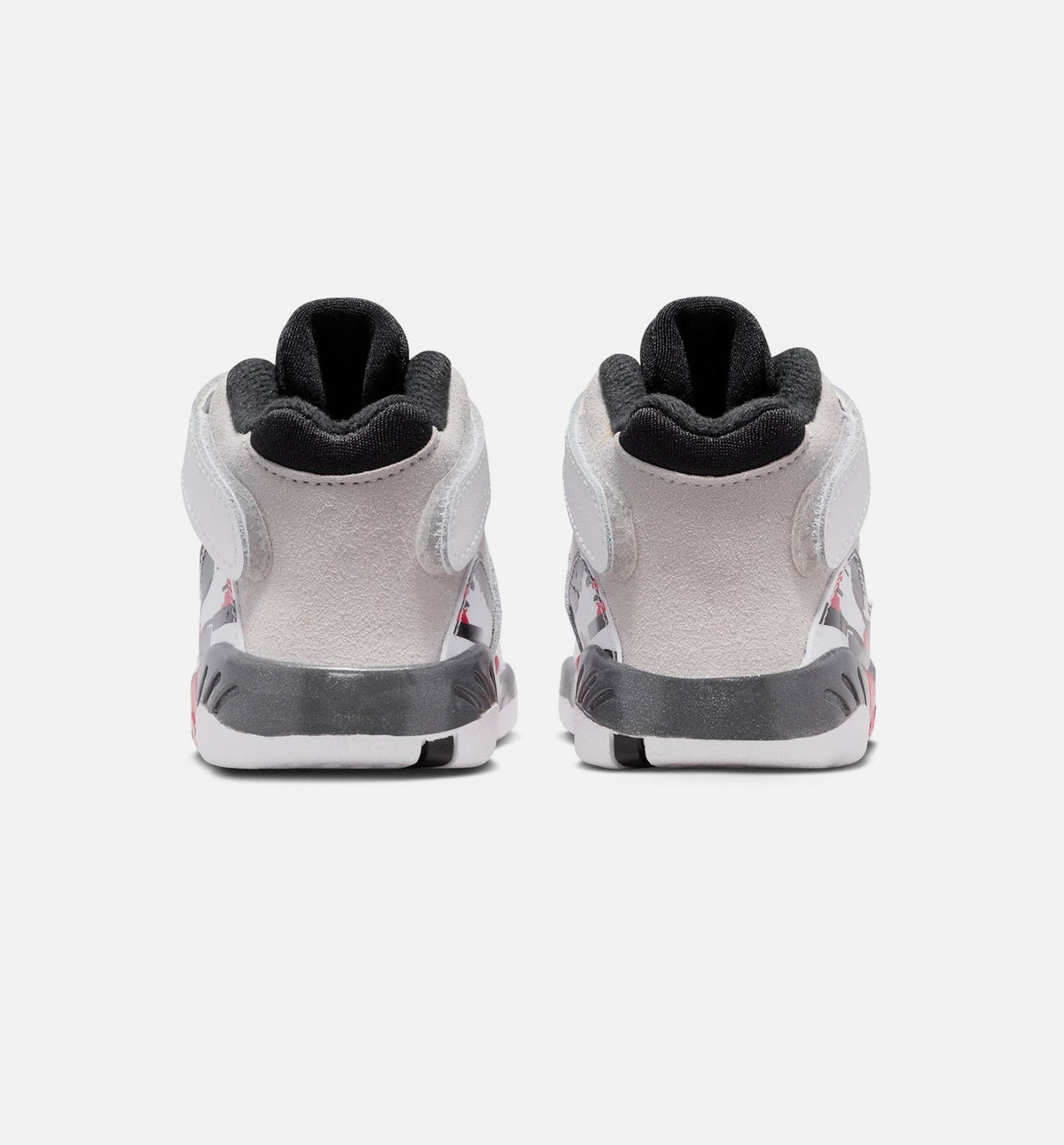 Air Jordan 8 Retro White and True Red Baby & Toddler Sneakers - White / Black / True Red