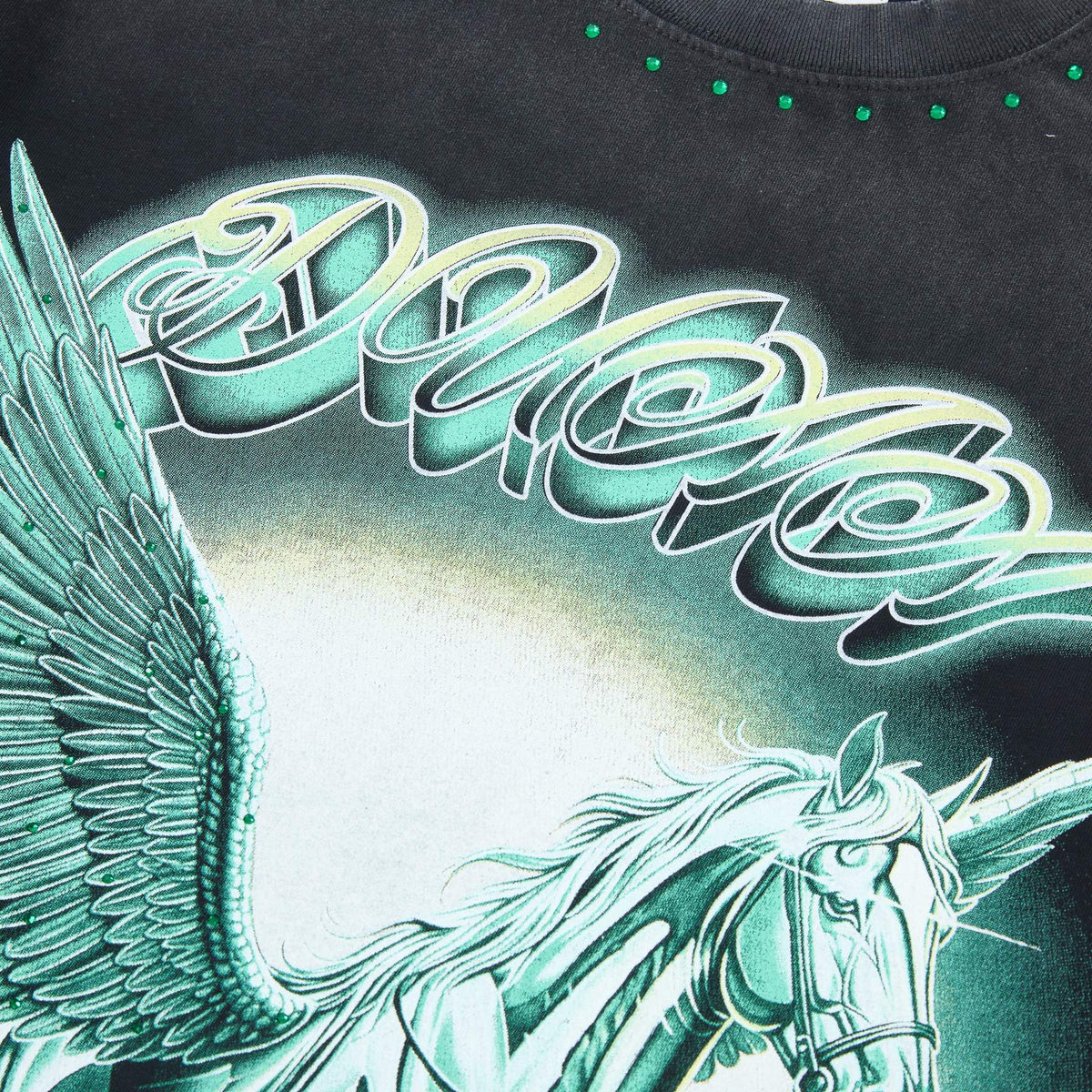 DUAA Pegasus Rhinestone Long-Sleeve T-Shirt