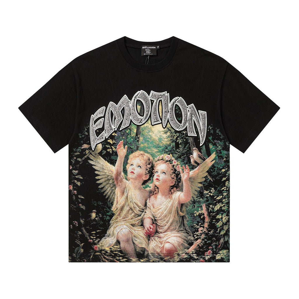 MIXED EMOTION Angel Graphic T-Shirt