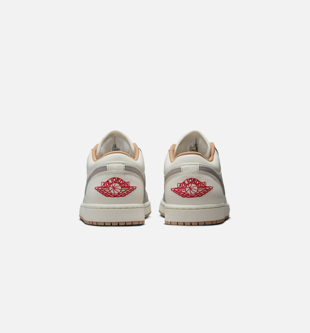 Air Jordan 1 Low Men's – Sail/Fire Red/College Grey/Hemp