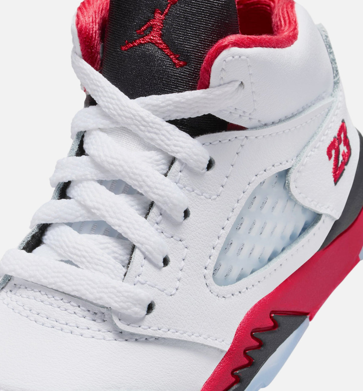 Air Jordan 5 Retro Fire Red Infant & Toddler Lifestyle Shoes - Fire Red/White