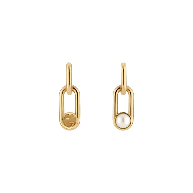Gucci Dangling Pearl Earrings