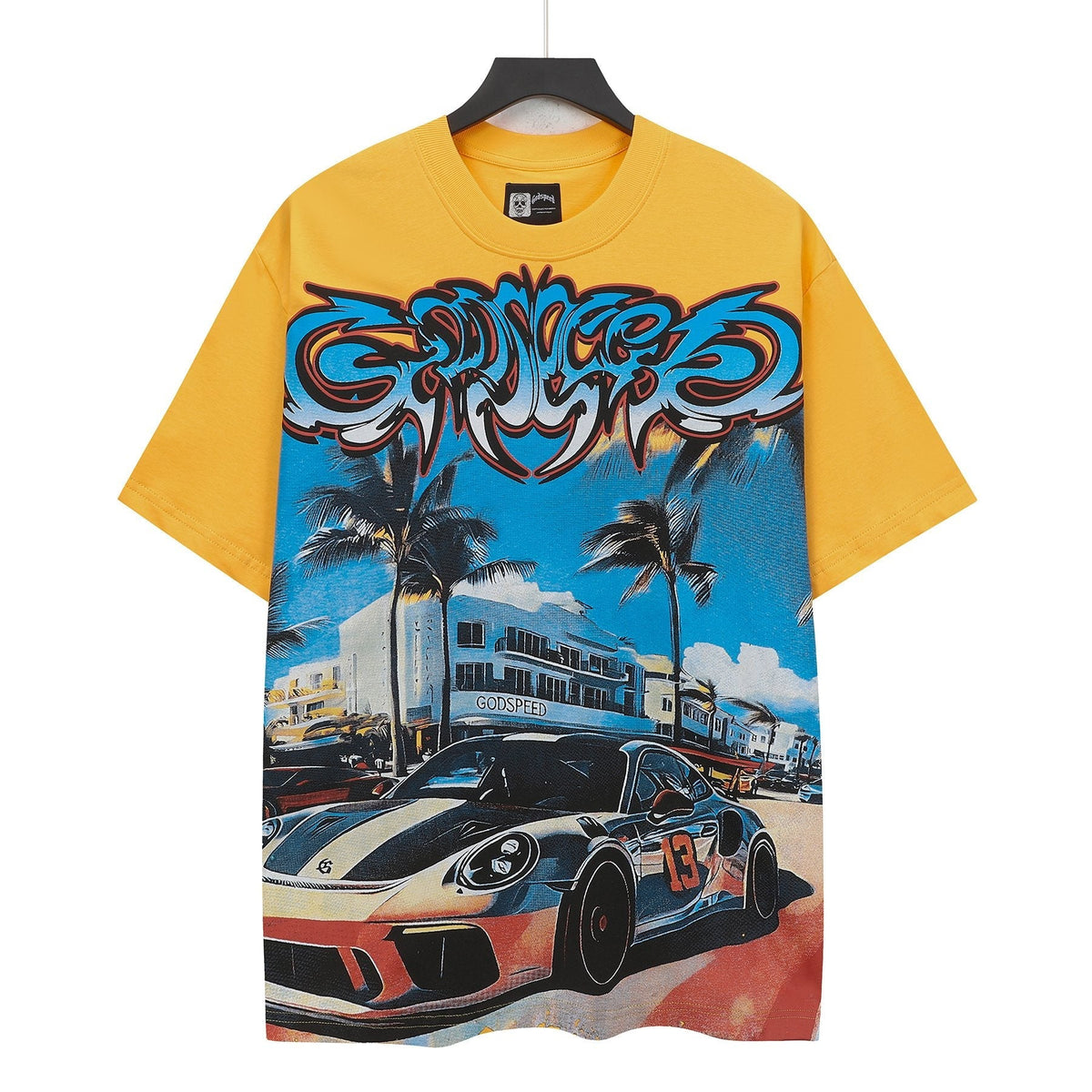 Godspeed Eye Sun Car Palm Graphic T-Shirt