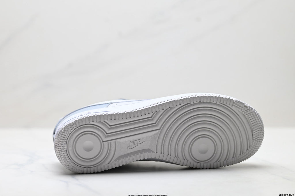 Nike Air Force 1 Low White Gray Unisex Sneakers Style 19