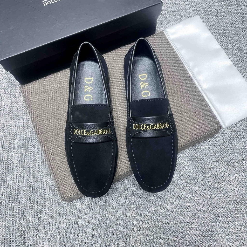 Dolce & Gabbana Men's Gold-Detail Loafers