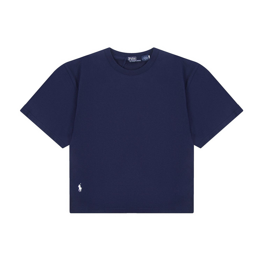 Ralph Lauren Women's Oversized Drop-Shoulder Pony Embroidered T-Shirt