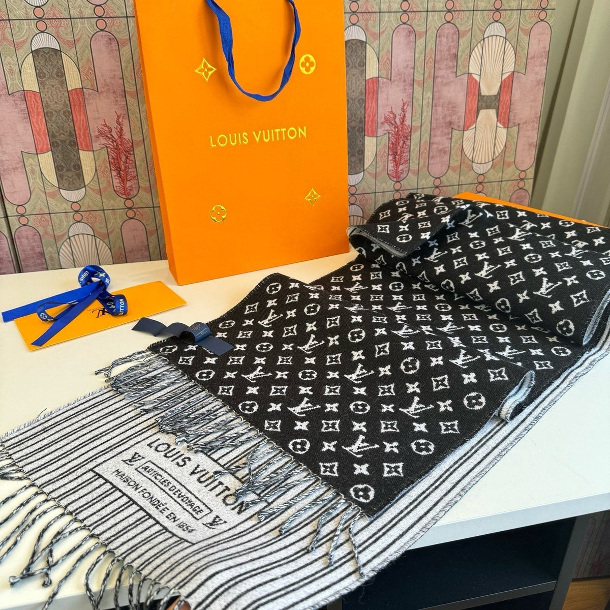 Louis Vuitton My Neverfull Fringe Scarf