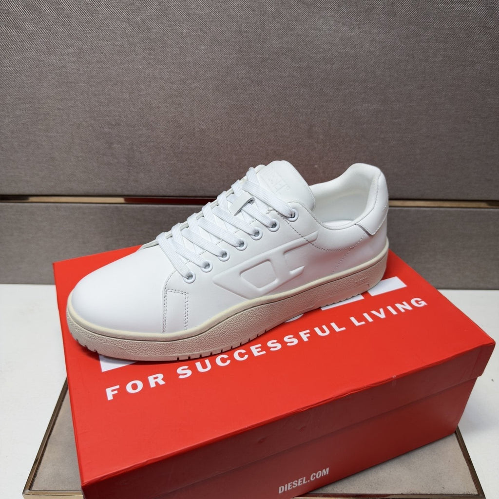 Diesel Men's Low-Top Lace-Up Sneakers - Rounded Toe