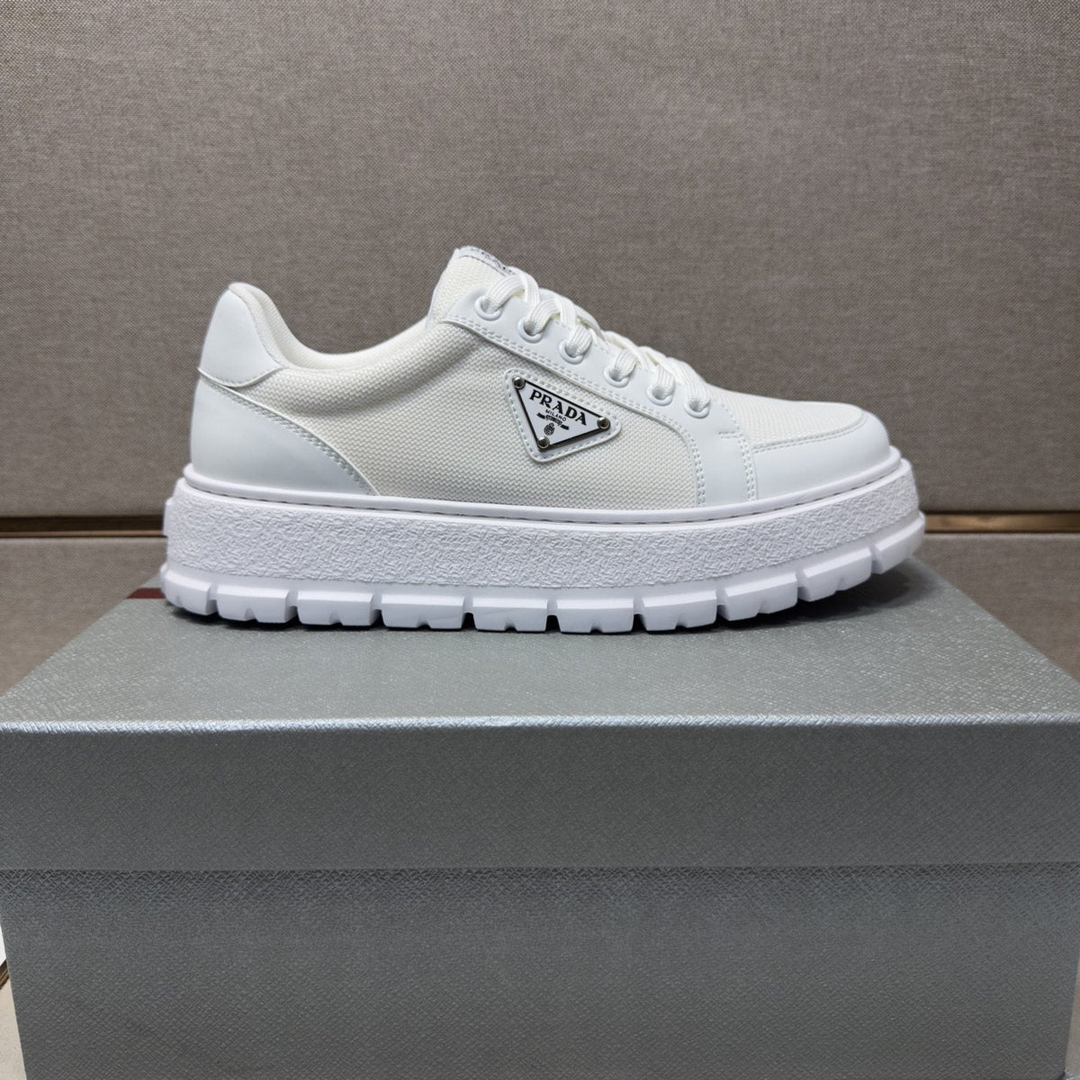 Prada Men's Paneled Low-Top Sneakers