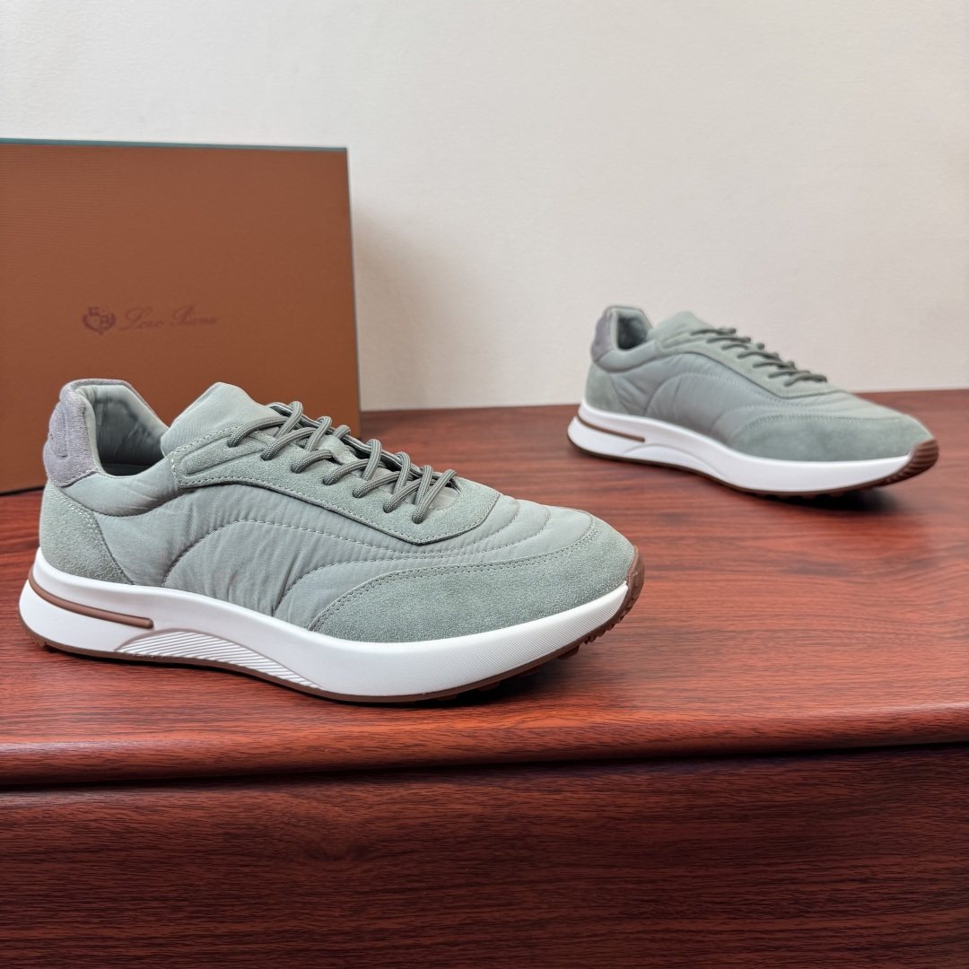 Loro Piana Men's Low-Top Sneakers - Padded Collar
